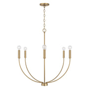 Capital Lighting 452161AD Ansley Six Light Chandelier, Aged Brass Alternate Image.jpg