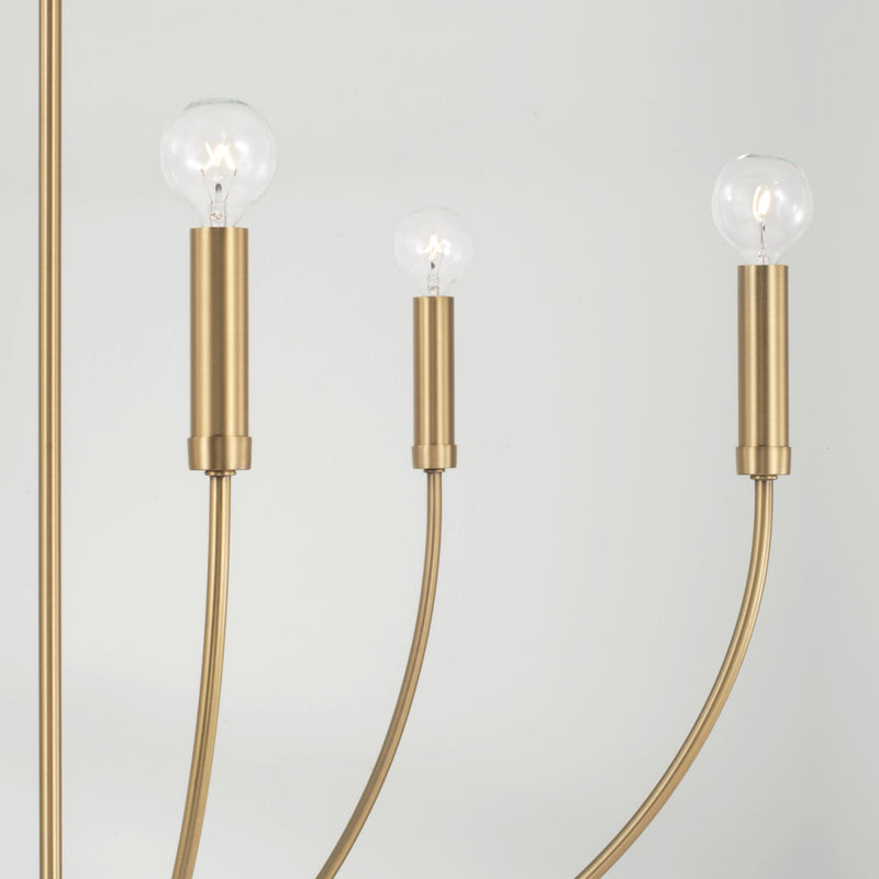 Capital Lighting 452161AD Ansley Six Light Chandelier, Aged Brass Alternate Image 2.jpg