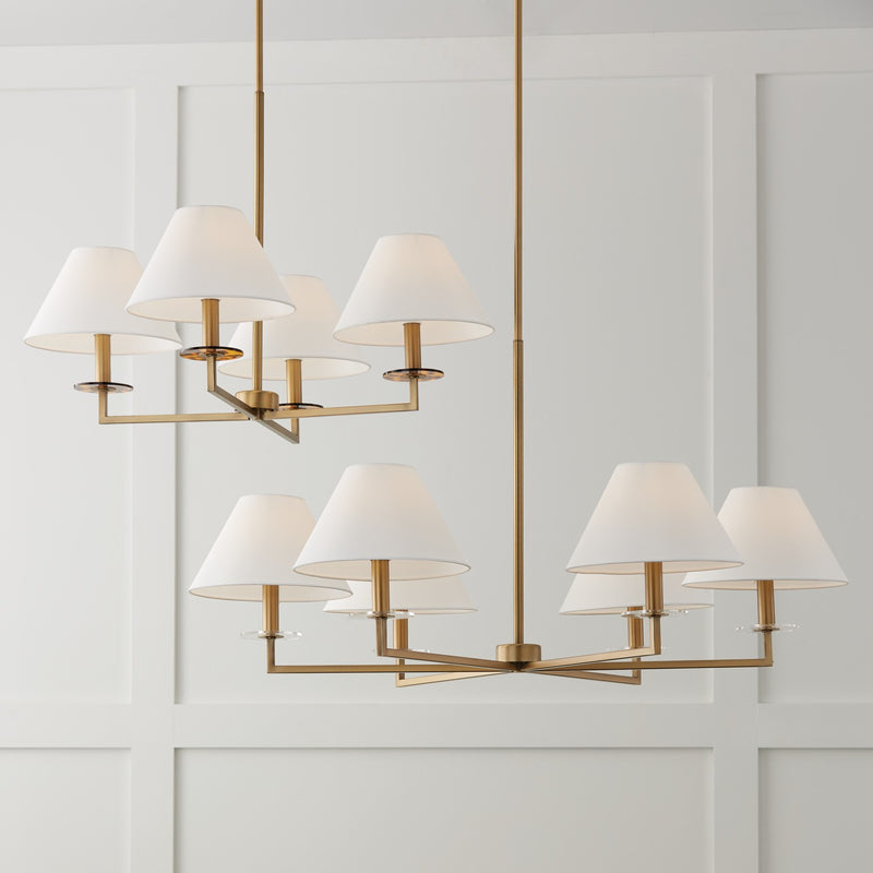 Capital Lighting 452241AD Gilda Four Light Chandelier, Aged Brass Alternate Image 3.jpg
