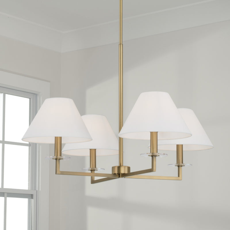 Capital Lighting 452241AD Gilda Four Light Chandelier, Aged Brass Alternate Image.jpg