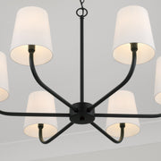 Capital Lighting 449462MB-706 Brody Six Light Chandelier, Matte Black Alternate Image 2.jpg