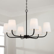 Capital Lighting 449462MB-706 Brody Six Light Chandelier, Matte Black Alternate Image 3.jpg