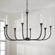 Capital Lighting 452381BI Decklan Eight Light Chandelier, Black Iron Alternate Image 4.jpg