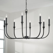 Capital Lighting 452381BI Decklan Eight Light Chandelier, Black Iron Alternate Image.jpg