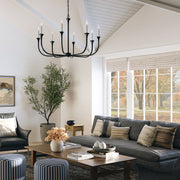 Capital Lighting 452381BI Decklan Eight Light Chandelier, Black Iron Alternate Image 6.jpg