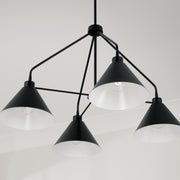 Capital Lighting 451341MB Alden Four Light Chandelier, Matte Black Alternate Image 2.jpg