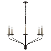 Capital Lighting 451562MB Wilder Six Light Chandelier, Matte Black Alternate Image.jpg