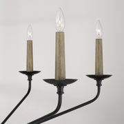 Capital Lighting 451562MB Wilder Six Light Chandelier, Matte Black Alternate Image 2.jpg