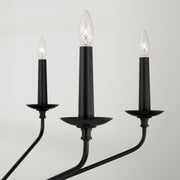Capital Lighting 451562MB Wilder Six Light Chandelier, Matte Black Alternate Image 3.jpg