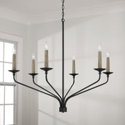 Capital Lighting 451562MB Wilder Six Light Chandelier, Matte Black Alternate Image 4.jpg