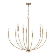 Capital Lighting 452191AD Ansley Nine Light Chandelier, Aged Brass Alternate Image.jpg