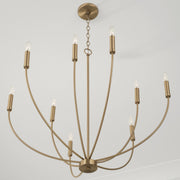 Capital Lighting 452191AD Ansley Nine Light Chandelier, Aged Brass Alternate Image 2.jpg