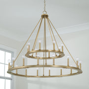Capital Lighting 4910AD Pearson 24 Light Chandelier, Aged Brass Alternate Image 2.jpg