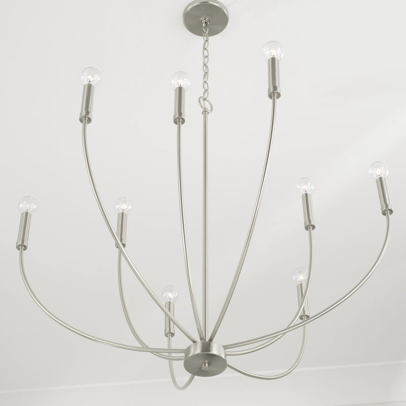 Capital Lighting 452191BN Ansley Nine Light Chandelier, Brushed Nickel Alternate Image 2.jpg