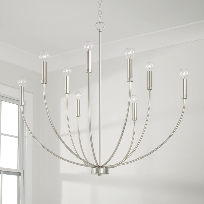 Capital Lighting 452191BN Ansley Nine Light Chandelier, Brushed Nickel Alternate Image 3.jpg