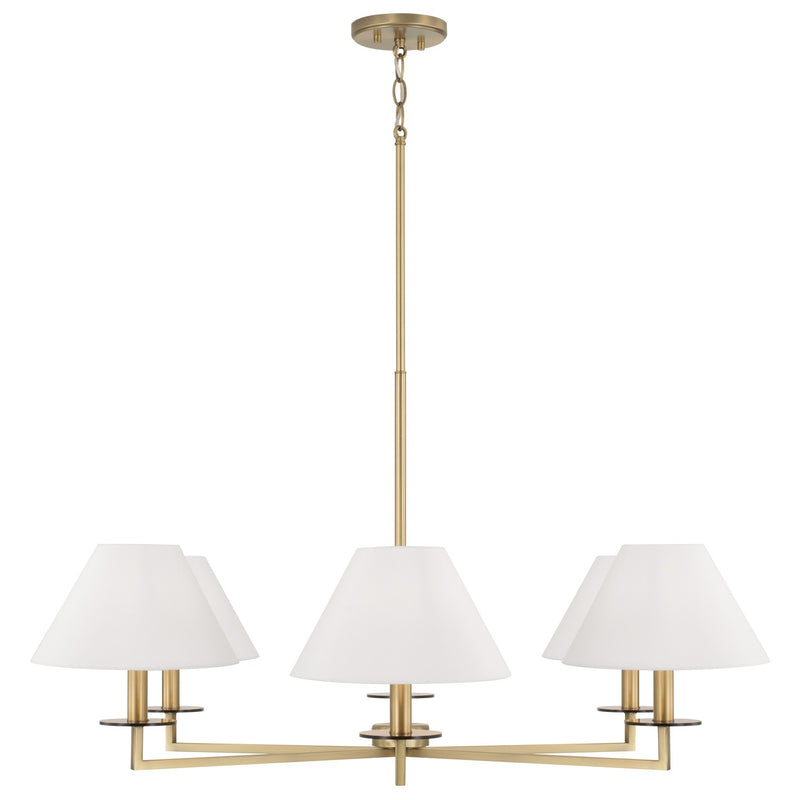 Capital Lighting 452261AD Gilda Six Light Chandelier, Aged Brass Alternate Image.jpg