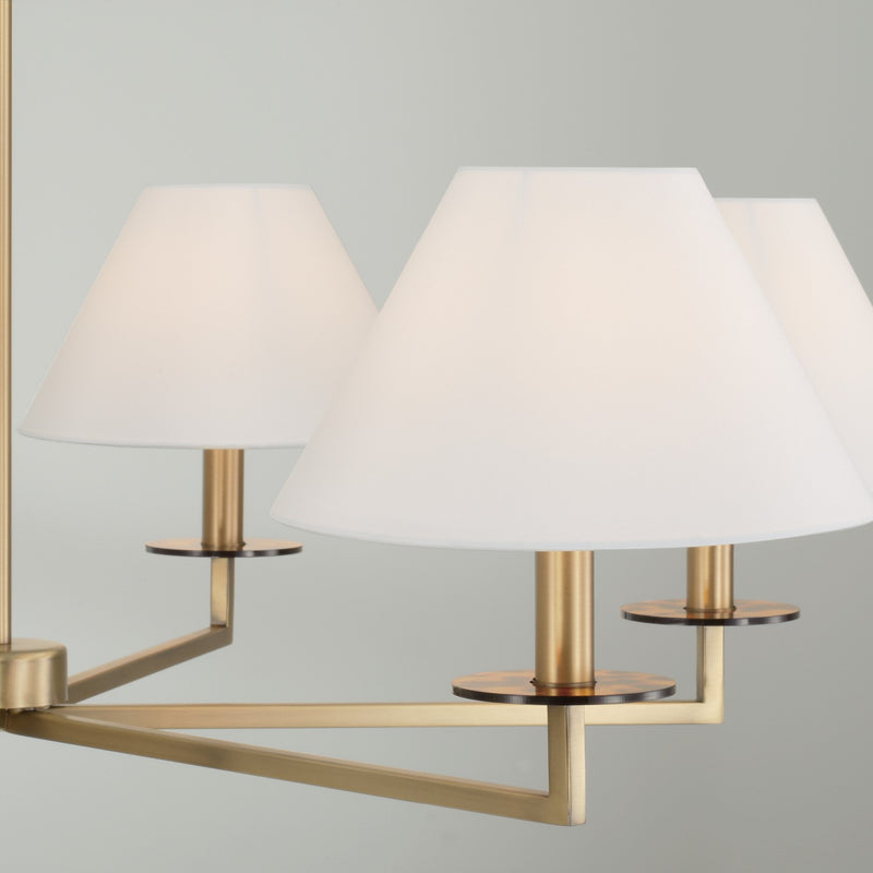 Capital Lighting 452261AD Gilda Six Light Chandelier, Aged Brass Alternate Image 2.jpg
