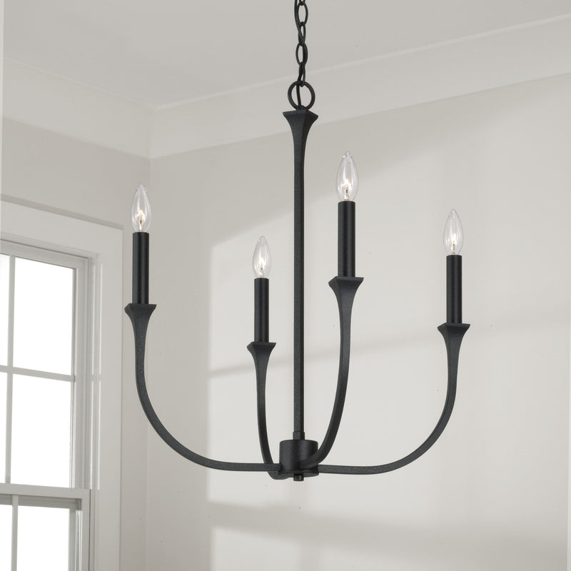 Capital Lighting 452341BI Decklan Four Light Chandelier, Black Iron Alternate Image.jpg