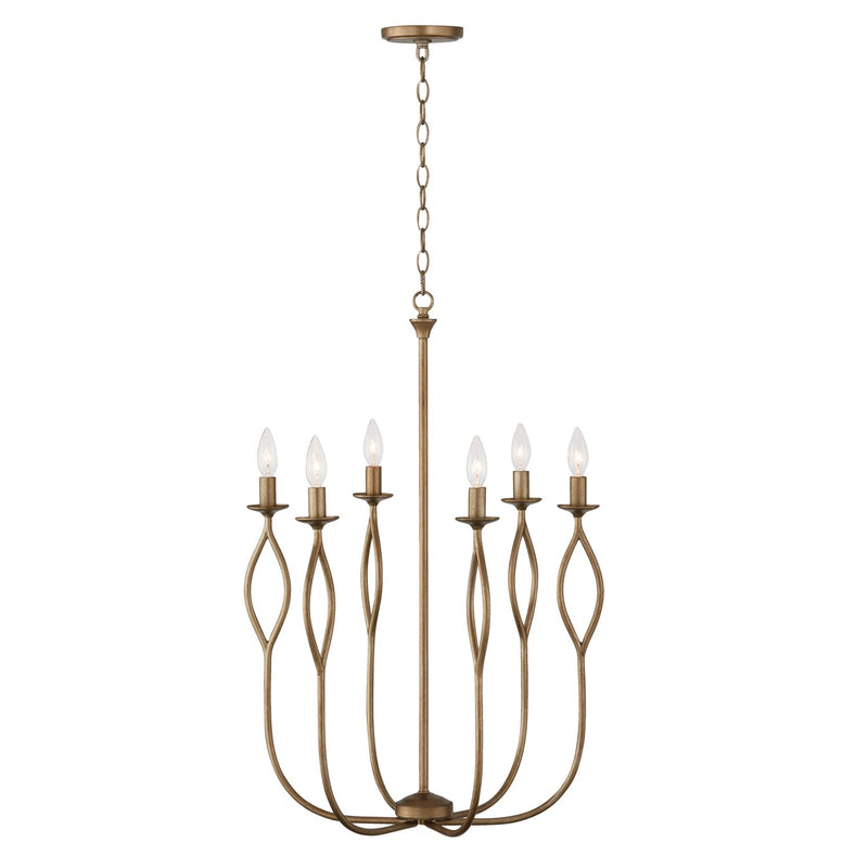 Capital Lighting 452561ML Cohen Six Light Chandelier, Mystic Luster Alternate Image.jpg