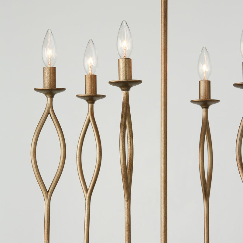 Capital Lighting 452561ML Cohen Six Light Chandelier, Mystic Luster Alternate Image 2.jpg