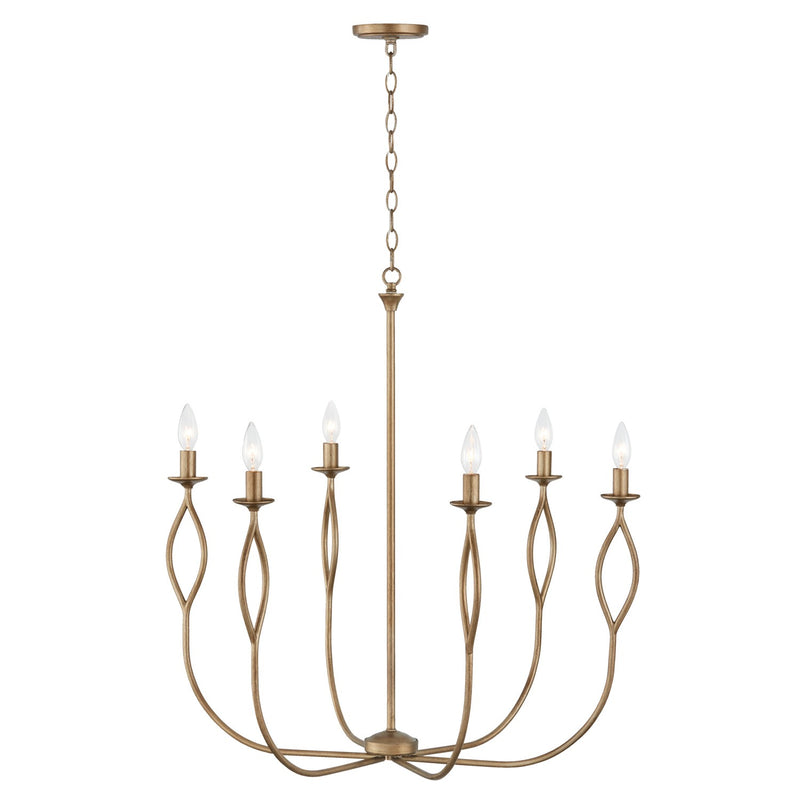 Capital Lighting 452562ML Cohen Six Light Chandelier, Mystic Luster Alternate Image.jpg