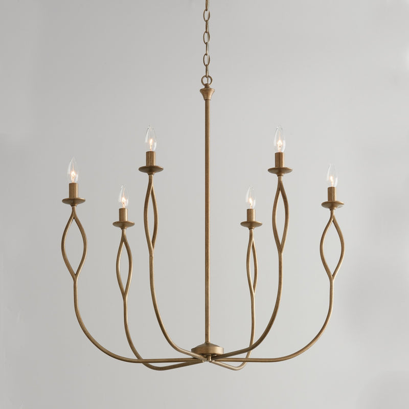 Capital Lighting 452562ML Cohen Six Light Chandelier, Mystic Luster Alternate Image 3.jpg