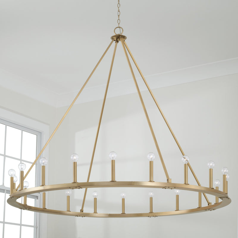 Capital Lighting 4913AD Pearson 20 Light Chandelier, Aged Brass Alternate Image 2.jpg