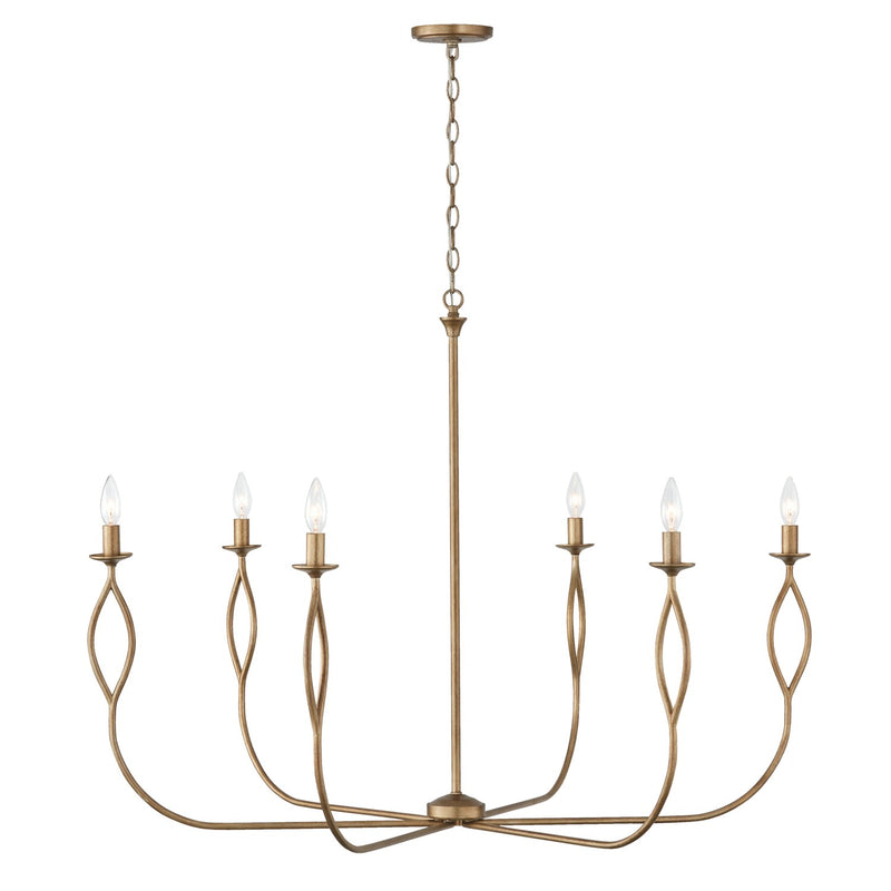 Capital Lighting 452563ML Cohen Six Light Chandelier, Mystic Luster Alternate Image.jpg