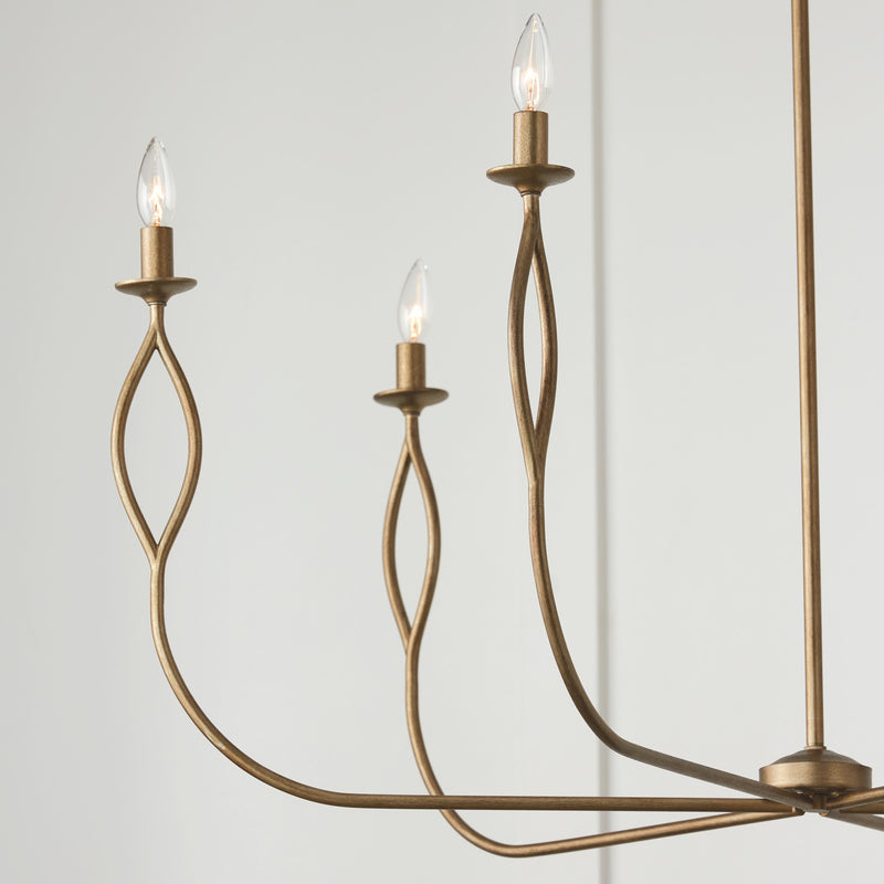 Capital Lighting 452563ML Cohen Six Light Chandelier, Mystic Luster Alternate Image 2.jpg