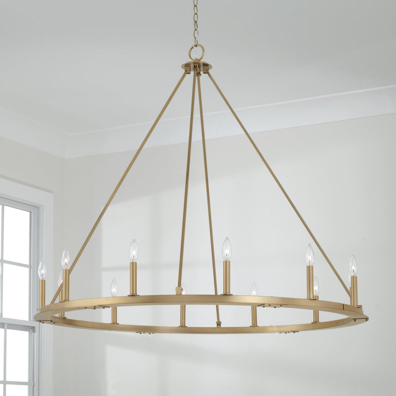 Capital Lighting 4912AD Pearson 12 Light Chandelier, Aged Brass Alternate Image 2.jpg