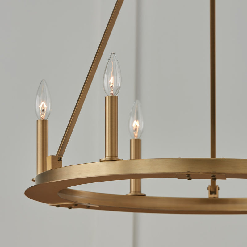 Capital Lighting 4916AD Pearson Six Light Chandelier, Aged Brass Alternate Image 2.jpg