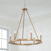 Capital Lighting 4916AD Pearson Six Light Chandelier, Aged Brass Alternate Image 3.jpg
