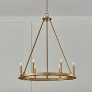 Capital Lighting 4916AD Pearson Six Light Chandelier, Aged Brass Alternate Image 4.jpg