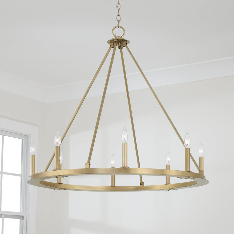 Capital Lighting 4918AD Pearson Eight Light Chandelier, Aged Brass Alternate Image 3.jpg