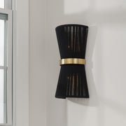 Capital Lighting 641221KP Cecilia Two Light Wall Sconce, Black Rope and Patinaed Brass Alternate Image 2.jpg