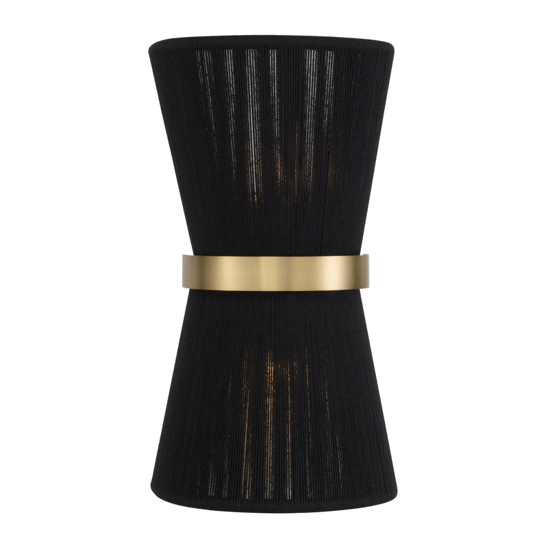 Capital Lighting 641221KP Cecilia Two Light Wall Sconce, Black Rope and Patinaed Brass Alternate Image 3.jpg