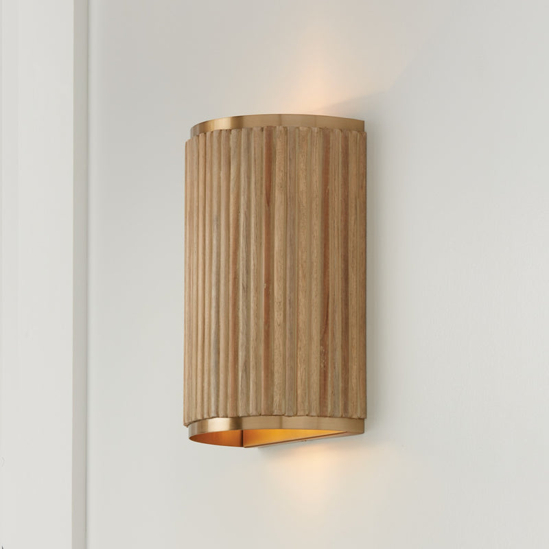 Capital Lighting 650721WS Donovan Two Light Wall Sconce, White Wash and Matte Brass Alternate Image 3.jpg