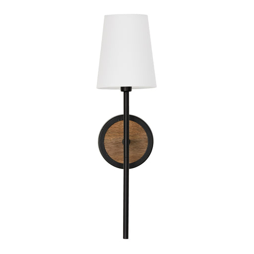 Capital Lighting 650811WK-709 Jonah One Light Wall Sconce, Light Wood and Matte Black Alternate Image.jpg