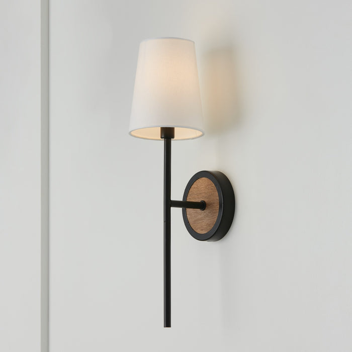 Capital Lighting 650811WK-709 Jonah One Light Wall Sconce, Light Wood and Matte Black Alternate Image 3.jpg