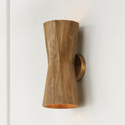 Capital Lighting 651021LW Nadeau Two Light Wall Sconce, Light Wood and Patinaed Brass Alternate Image 3.jpg