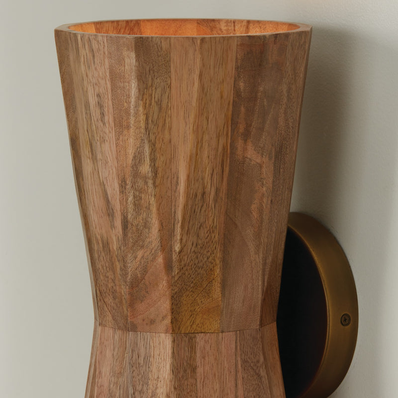 Capital Lighting 651021LW Nadeau Two Light Wall Sconce, Light Wood and Patinaed Brass Alternate Image 4.jpg