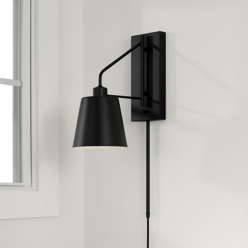 Capital Lighting 651311MB Alden One Light Wall Sconce, Matte Black Alternate Image 4.jpg