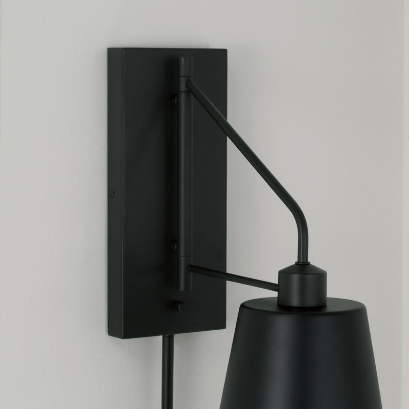 Capital Lighting 651311MB Alden One Light Wall Sconce, Matte Black Alternate Image 6.jpg