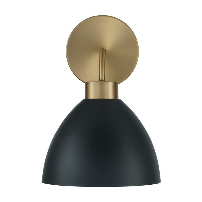 Capital Lighting 652011AB Ross One Light Wall Sconce, Aged Brass and Black Alternate Image.jpg