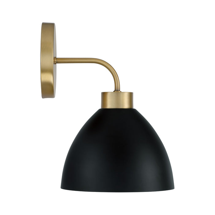 Capital Lighting 652011AB Ross One Light Wall Sconce, Aged Brass and Black Alternate Image 2.jpg