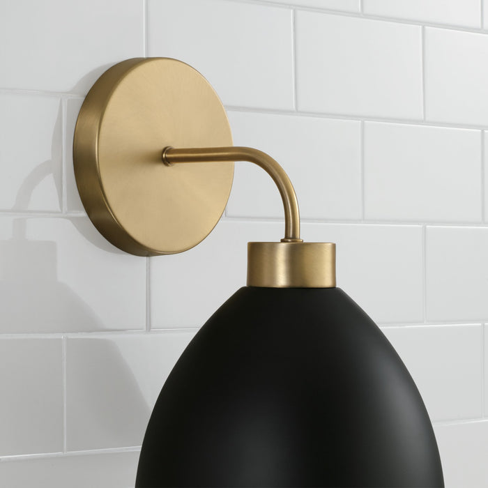 Capital Lighting 652011AB Ross One Light Wall Sconce, Aged Brass and Black Alternate Image 4.jpg