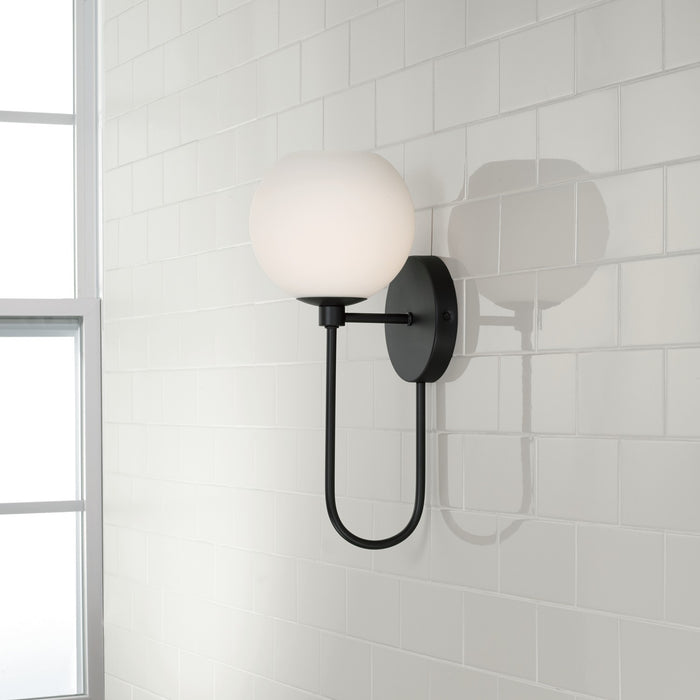 Capital Lighting 652111MB-548 Ansley One Light Wall Sconce, Matte Black Alternate Image 3.jpg