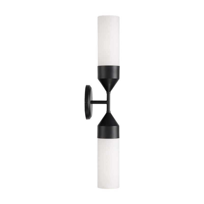 Capital Lighting 652421MB Devon Two Light Wall Sconce, Matte Black Alternate Image 2.jpg