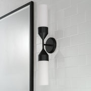 Capital Lighting 652421MB Devon Two Light Wall Sconce, Matte Black Alternate Image 3.jpg