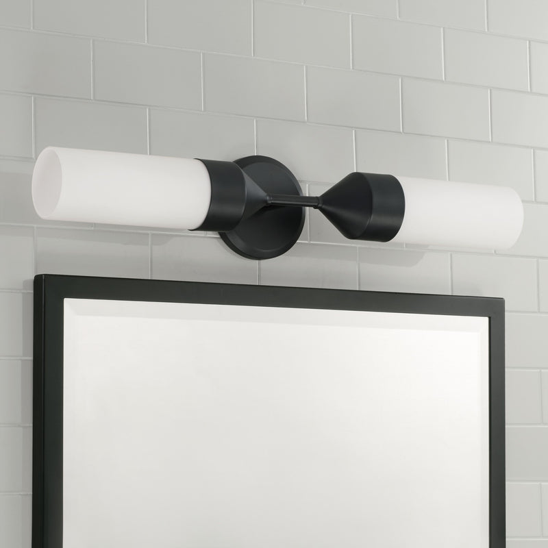 Capital Lighting 652421MB Devon Two Light Wall Sconce, Matte Black Alternate Image 4.jpg